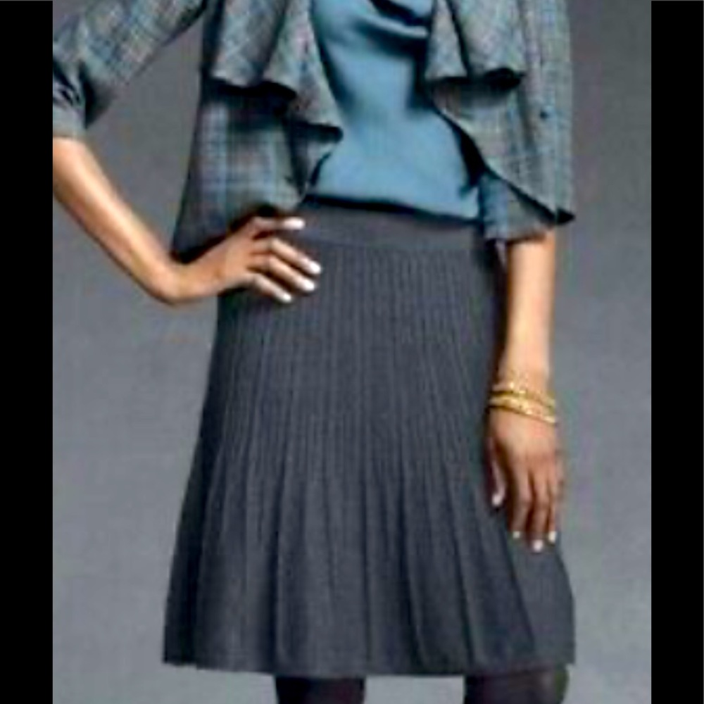 CAbi Vogue Ribbed Circle Sweater Skirt.